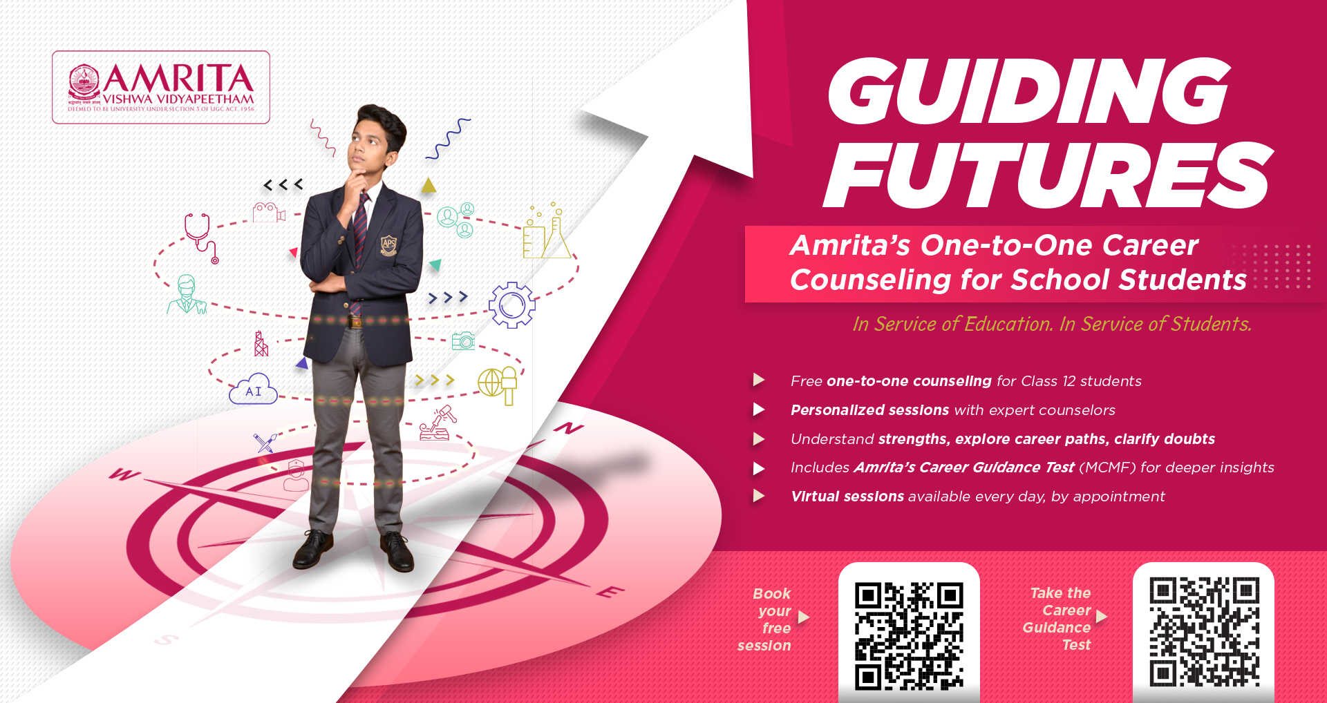 Guiding Futures: Amrita’s One-to-One Career Counseling for School Students